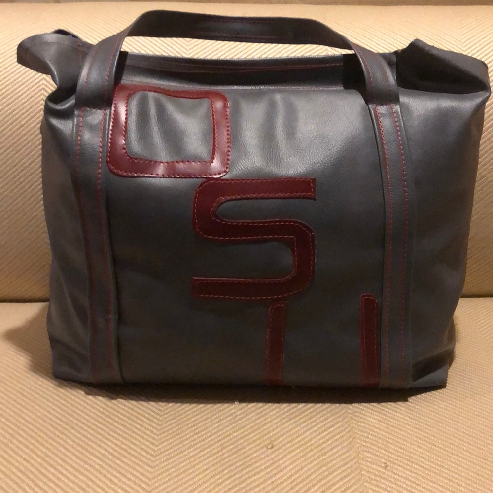 Vintage “OSU” leather tote bag